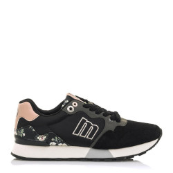 Sabatilles Mustang 69441 negre amb estampat de flors joggo - Querol online