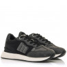 Zapatillas Mustang 60277 negras con purpurina joggo golden