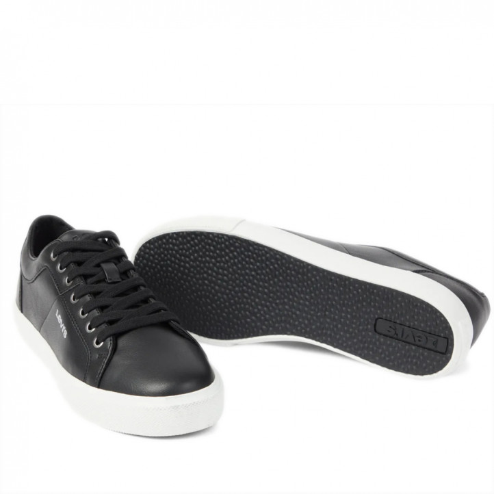 Zapatillas Levi's woodward S color negras - Querol online