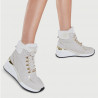 Botines sport Liu jo color beige con logotipo decorativo