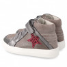 Botins Garvalin grisos amb estrella vermella lateral