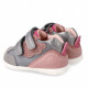 Zapatos Biomecanics grises de piel con alas rosas - Querol online
