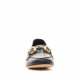 Zapatos planos Top3 negros tipo mocasín con cadena metálica - Querol online