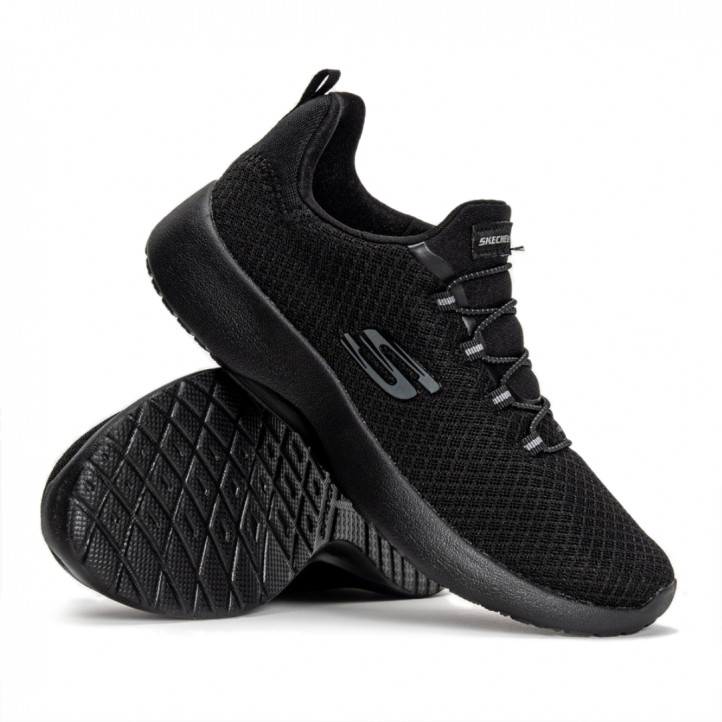 Zapatillas deportivas Skechers dynamight completamente negras - Querol online