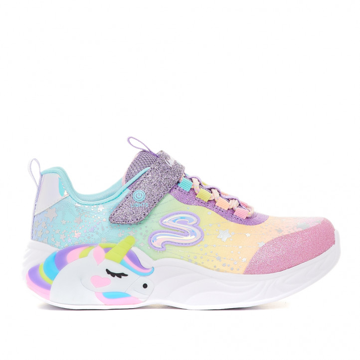 Zapatillas deporte Skechers unicornio multicolor - Querol online