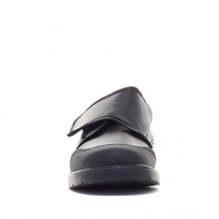 Zapatos colegiales QUETS! negros con velcro grande - Querol online