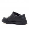 Zapatos colegiales QUETS! negros con velcro grande