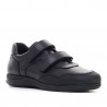 Zapatos colegiales QUETS! negros con doble velcro