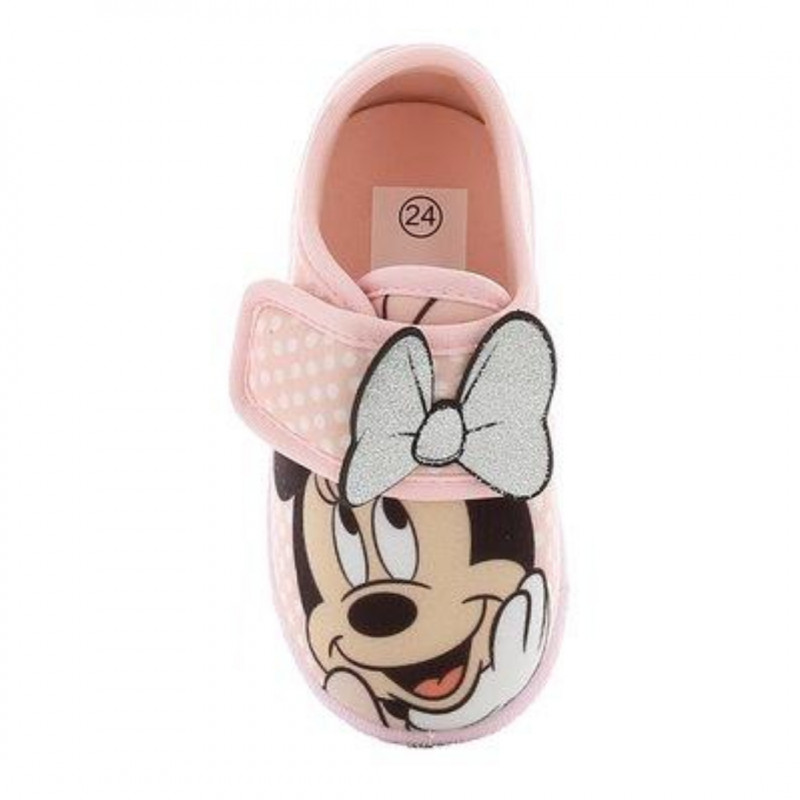 Chaussons Ouverts Minnie Mouse Pour Enfants - Semelle Antidérapante, Matière Douce - Style Disney, Confort Maison