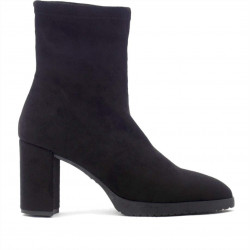 Botins de taló MISS ELASTIC mani negres 77066 - Querol online