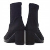 Botines tacón MISS ELASTIC mani negros 77066