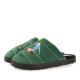 Zapatillas casa Gioseppo destalonadas verdes con estampado de fútbol tartu - Querol online