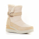 Botines planos Mysoft color beig con pelo interior - Querol online