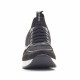 Zapatillas cuña Mysoft negras con cordones elásticos - Querol online