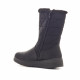 Botas planas Amarpies negros acolchados con pelo interior - Querol online