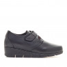 Sabates de falca Suite009 negres de pell amb velcro