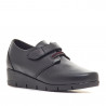 Sabates de falca Suite009 negres de pell amb velcro