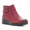 Botins plans The Happy Monk carmina 06 bordeus amb tira creuada per darrere