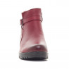 Botins plans The Happy Monk carmina 06 bordeus amb tira creuada per darrere