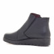 Botins plans The Happy Monk carmina 08 negres de pell amb cremallera lateral - Querol online