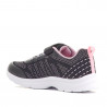 Zapatillas deporte QUETS! negras con interior fucsia