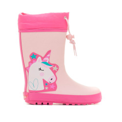 Botas agua CRECENDO rosas con unicornio - Querol online