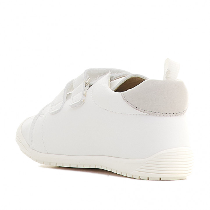 Zapatos QUETS! flexibles blancos de piel - Querol online