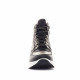 Zapatillas altas Owel tokushima negros con piel vegana y nailon - Querol online