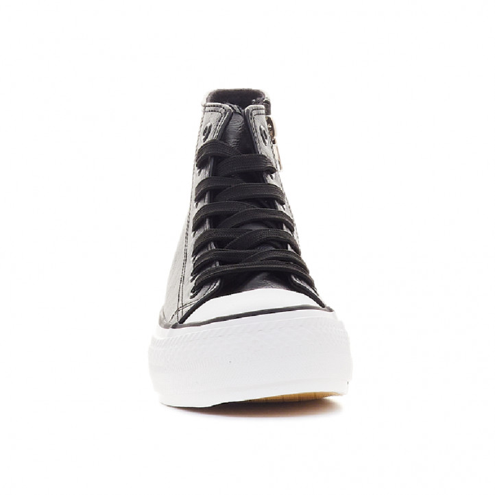 Zapatillas altas Owel sapporo negras con plataforma - Querol online