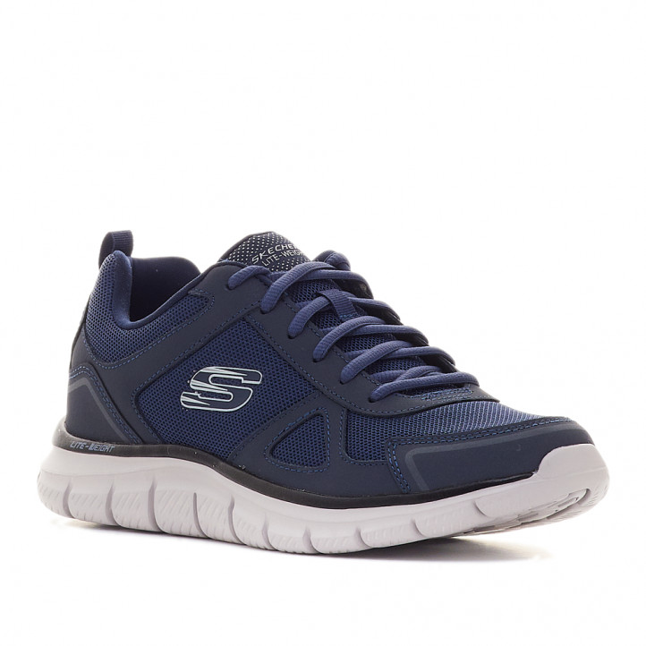 Zapatillas deportivas Skechers track azul marino - Querol online