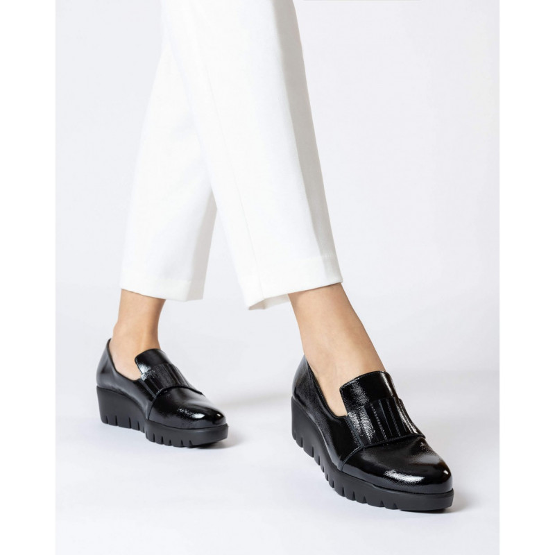 Zapatos Cuña Kenai Negro | Querol