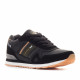 Zapatos sport Lois negras con diferentes tejidos - Querol online