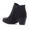 Botines tacón Chika 10 negros con costuras y cremallera