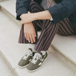 Sabatilles Saye modelo '70 Vegan Olive Green woman - Querol online