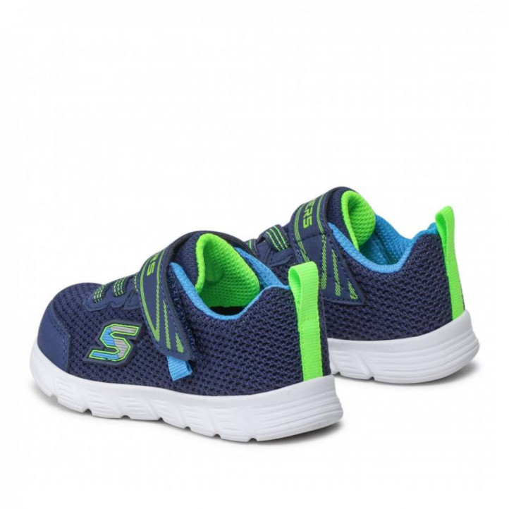 Zapatillas deporte Skechers comfy flex - mini trainers en tonos azules - Querol online