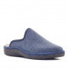 Zapatillas casa SALVI azules abiertas por detrás