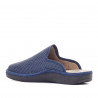 Zapatillas casa SALVI azules abiertas por detrás