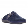 Zapatillas casa SALVI para hombre abiertas azules con hebilla