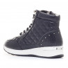 Botines sport Chika 10 negros con cremallera y textil acolchado