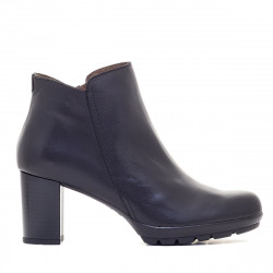 Botins de taló Wonders negres de taló de pell - Querol online