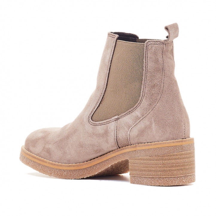 Botins de taló Redlove valeria de color beig amb elàstic - Querol online