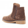Botines planos Porronet moka con cremallera cecile