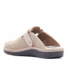 Zapatillas casa SALVI color beige con hebilla