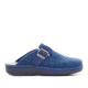 Zapatillas casa SALVI azules con hebilla - Querol online
