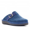 Zapatillas casa SALVI azules con hebilla