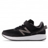 Sabatilles esport New Balance 570v3 negres blaus amb velcro i cordons elàstics
