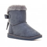 Botines QUETS! australianas gris oscuro con lazo posterior
