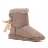 Botines QUETS! australianas beige con lazo posterior
