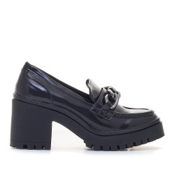 Mocassí Stay negres amb cadena - Querol online
