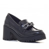 Mocassí Stay negres amb cadena